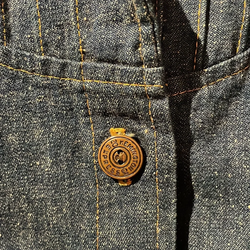 VTG Remington 1970s darkwash denim ranchwear shacket - Picture 4 of 6